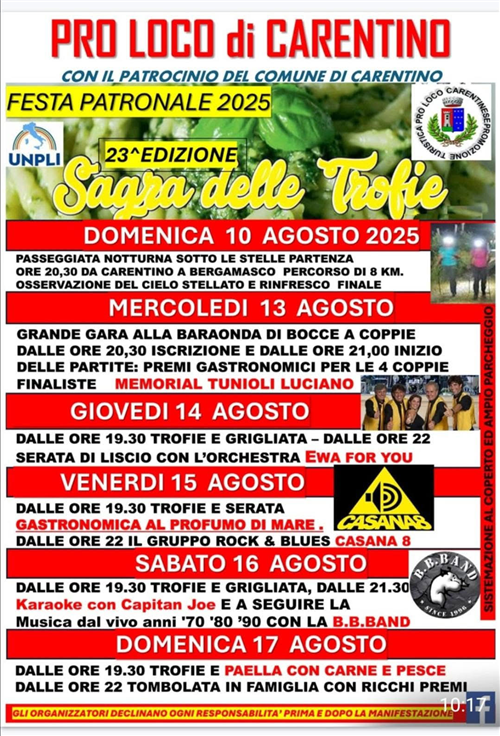 Sagra delle trofie 2025